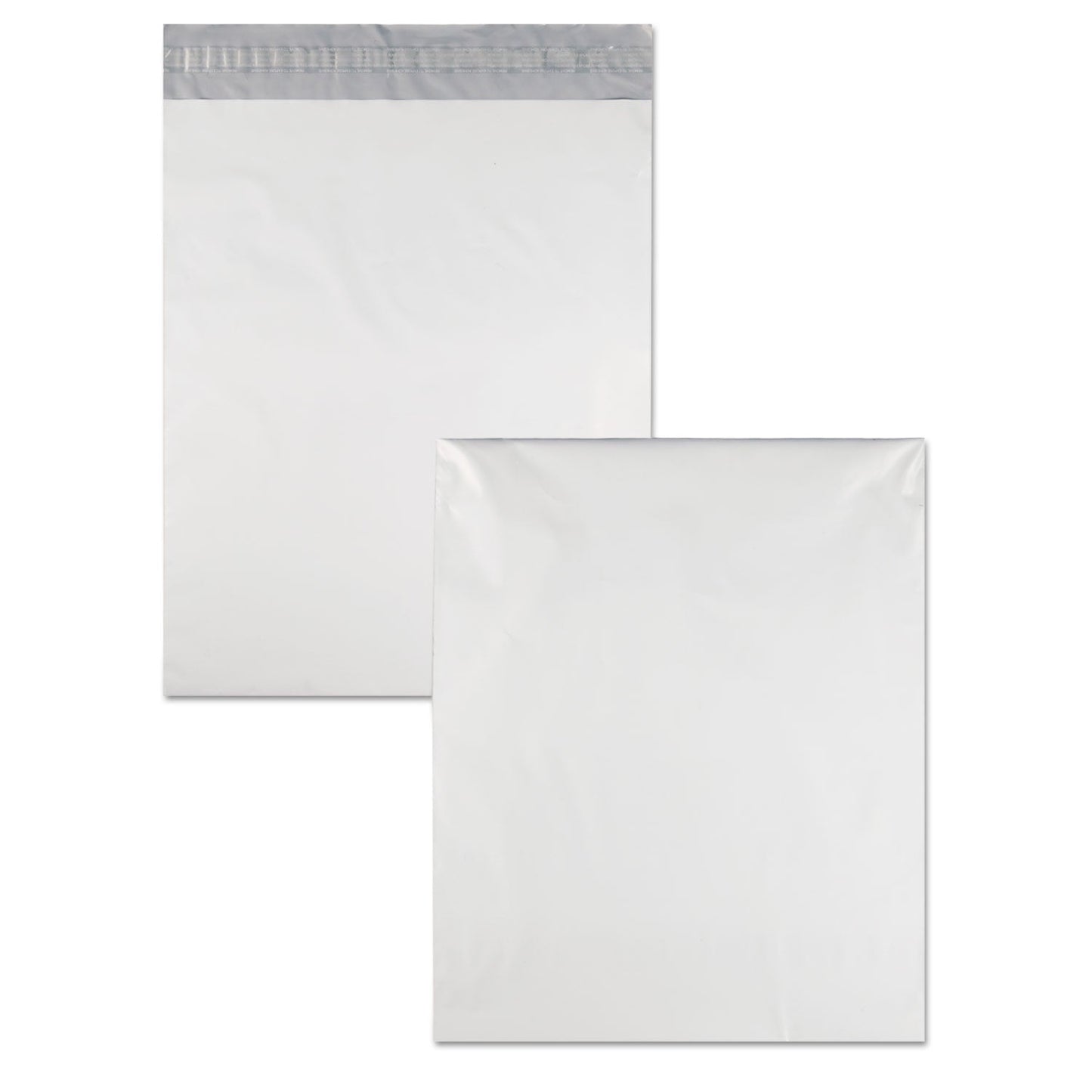 Quality Park Redi-Strip Poly Mailer, #5 1/2, Square Flap with Perforated Strip, Redi-Strip Adhesive Closure, 14 x 17, White, 100/Pack