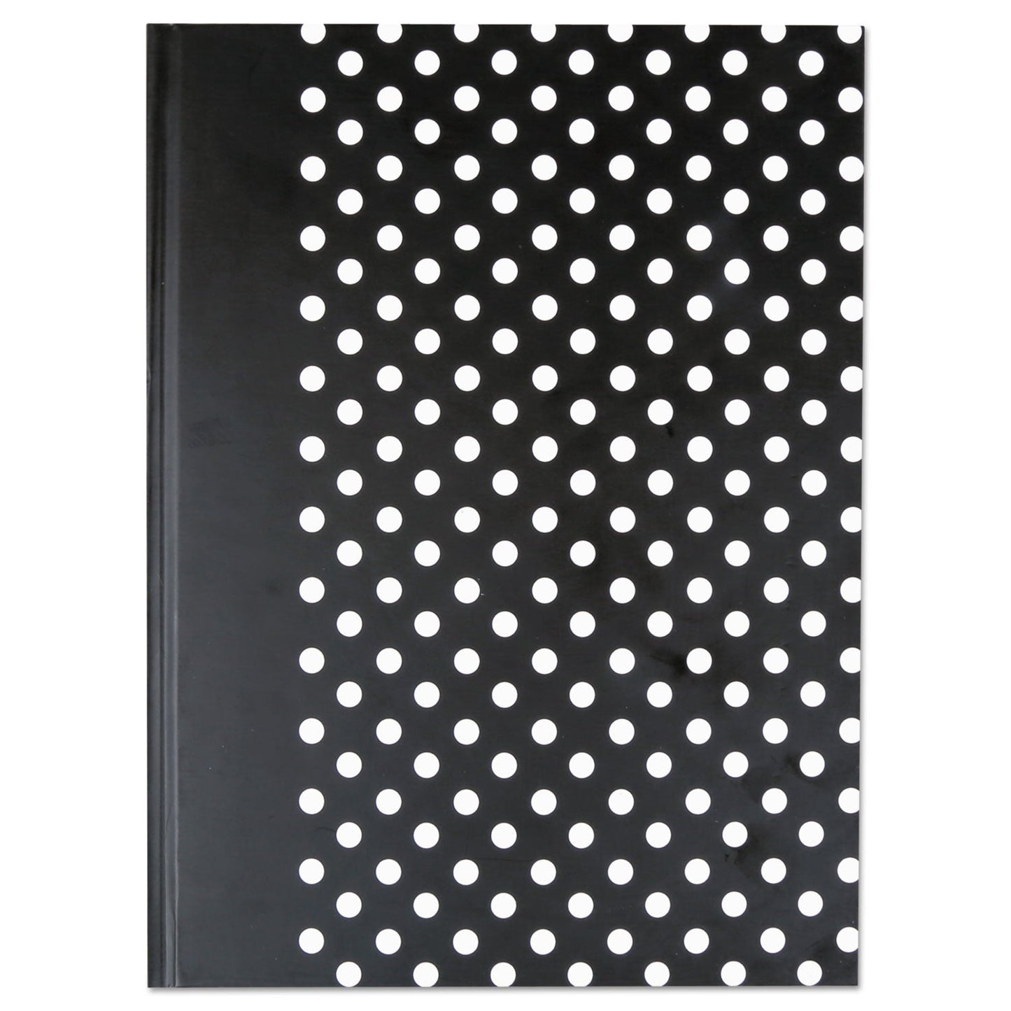 Universal Casebound Hardcover Notebook, 1 Subject, Wide/Legal Rule, Black/White Cover, 10.25 x 7.63, 150 Sheets