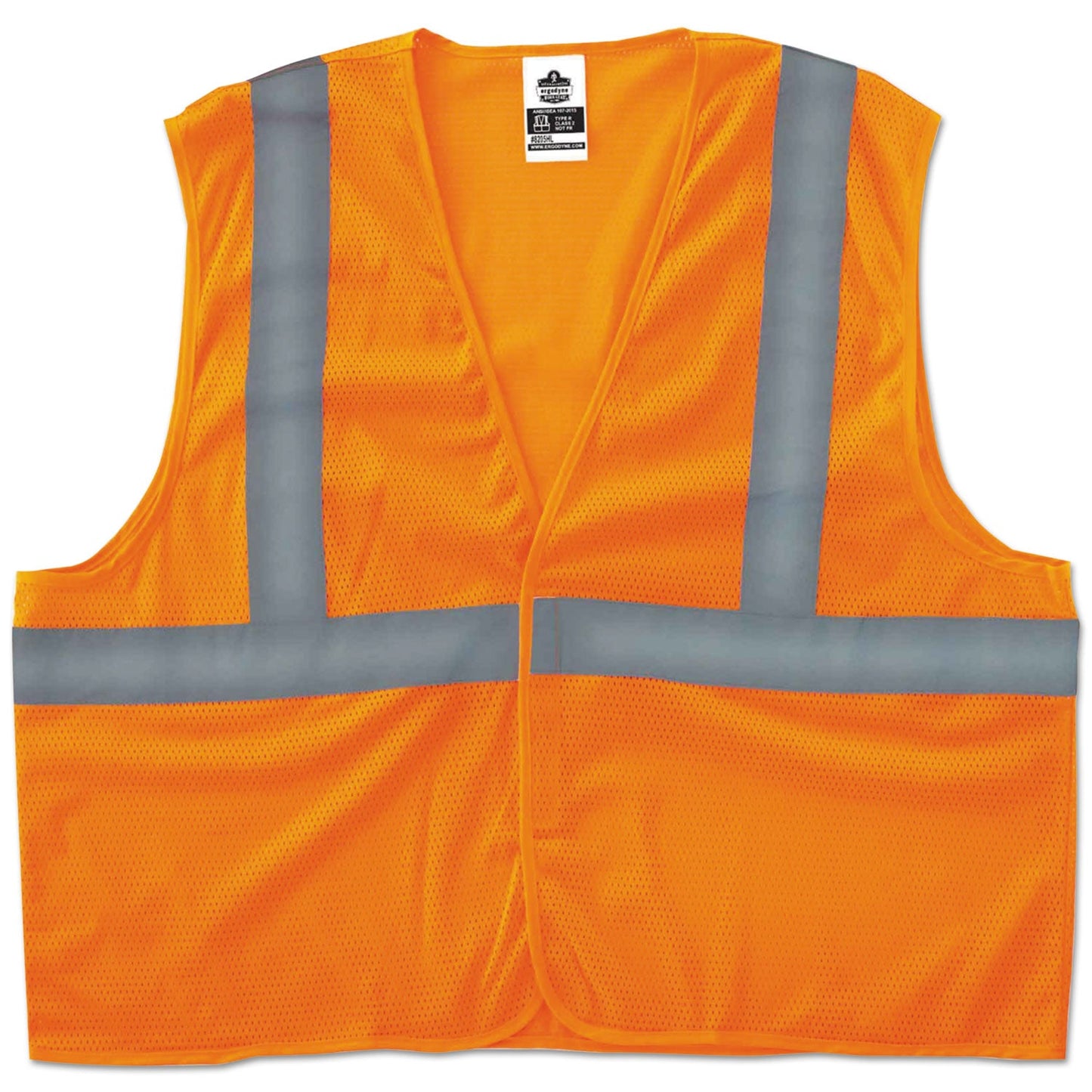 ergodyne GloWear 8205HL Type R Class 2 Super Econo Mesh Vest, Small to Medium, Orange