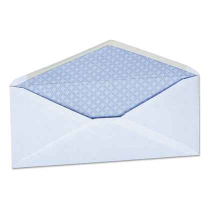 Universal Open-Side Security Tint Business Envelope, #10, Monarch Flap, Gummed Closure, 4.13 x 9.5, White, 500/Box