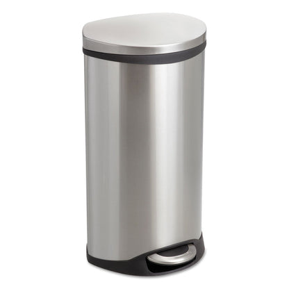 Safco Step-On Medical Receptacle, 7.5 gal, Stainless Steel