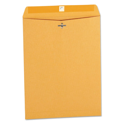 Universal Kraft Clasp Envelope, #12 1/2, Square Flap, Clasp/Gummed Closure, 9.5 x 12.5, Brown Kraft, 100/Box