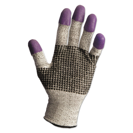 KleenGuard G60 Purple Nitrile Gloves, 230 mm Length, Medium/Size 8, Black/White, 12 Pair/CT