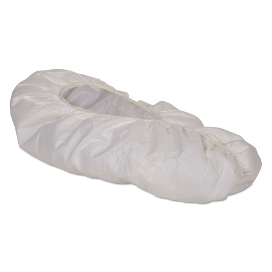 KleenGuard A40 Shoe Covers, One Size Fits All, White, 400/Carton