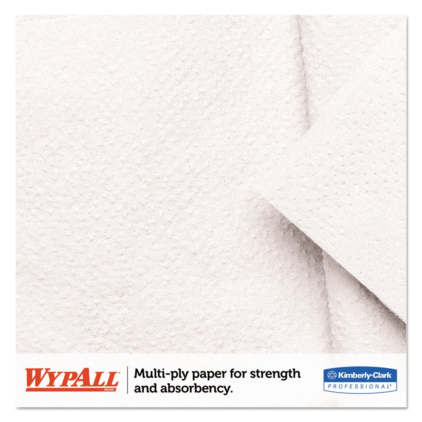 WypAll L20 Towels, POP-UP Box, 4-Ply, 9.1 x 16.8, White, 88/Box, 10/Carton