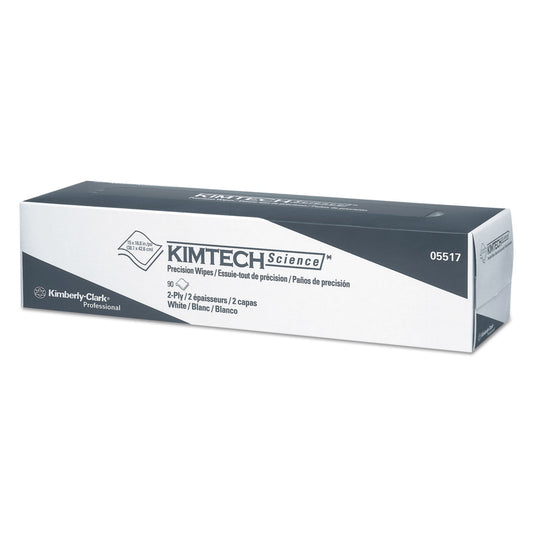 Kimtech Precision Wipers, POP-UP Box, 2-Ply, 14.7 x 16.6, White, 92/Box, 15 Boxes/Carton