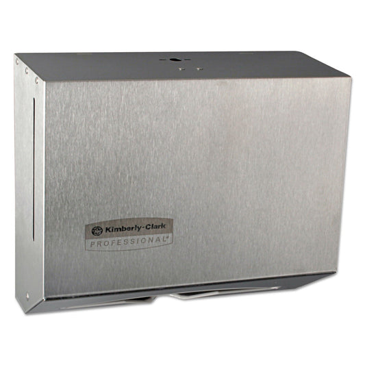Kimberly-Clark Professional* Windows Scottfold Compact Towel Dispenser, 10.6 x 4.75 x 9, Stainless Steel