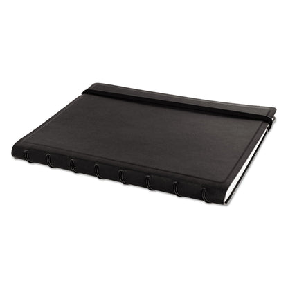 Filofax Notebook, 1 Subject, Medium/College Rule, Black Cover, 8.25 x 5.81, 112 Sheets
