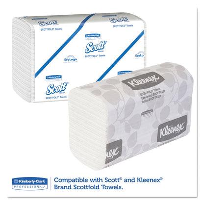 Kimberly-Clark Professional* Scottfold Compact Towel Dispenser, 10.75 x 4.75  x 9, Pearl White