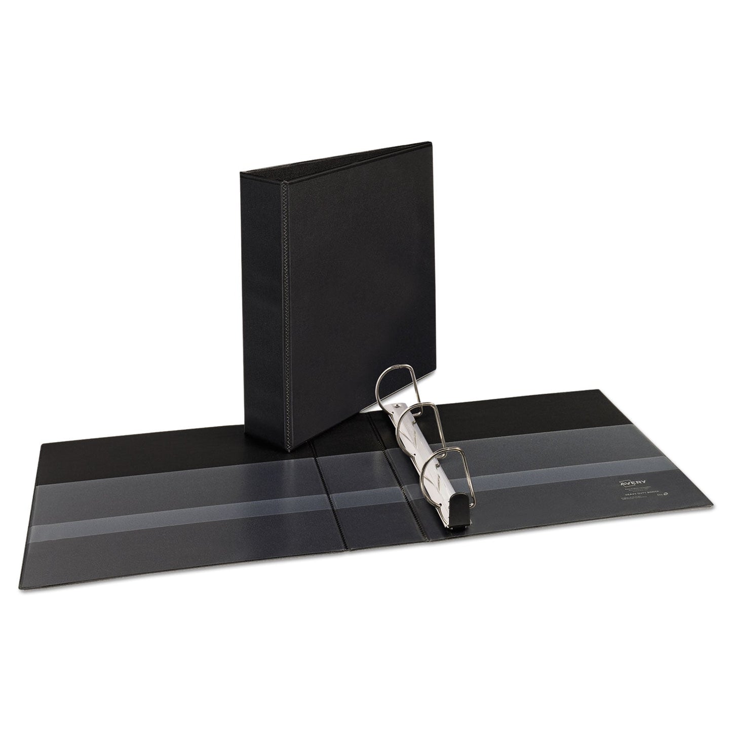 Avery Heavy-Duty Non Stick View Binder with DuraHinge and Slant Rings, 3 Rings, 2" Capacity, 11 x 8.5, Black, (5500)