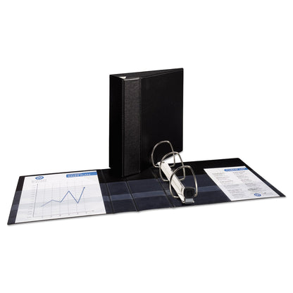 Avery Heavy-Duty Non-View Binder with DuraHinge and Locking One Touch EZD Rings, 3 Rings, 4" Capacity, 11 x 8.5, Black