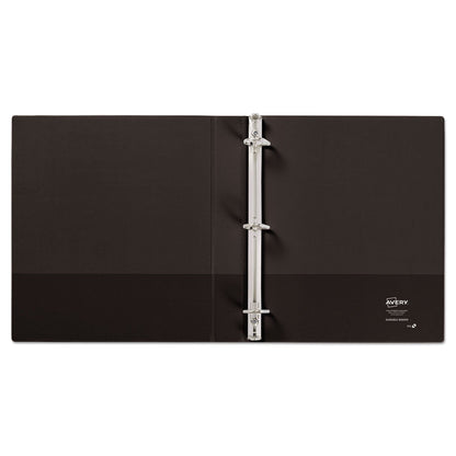 Avery Durable View Binder with DuraHinge and Slant Rings, 3 Rings, 1" Capacity, 11 x 8.5, Black