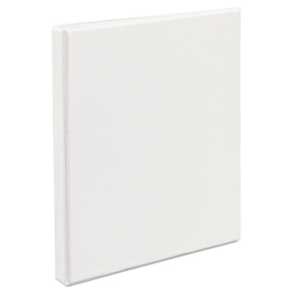 Avery Durable View Binder with DuraHinge and Slant Rings, 3 Rings, 0.5" Capacity, 11 x 8.5, White