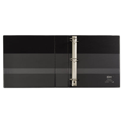 Avery Heavy-Duty Non Stick View Binder with DuraHinge and Slant Rings, 3 Rings, 2" Capacity, 11 x 8.5, Black, (5500)