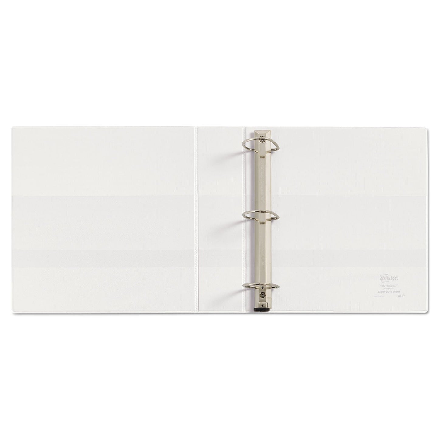 Avery Heavy-Duty View Binder with DuraHinge and One Touch EZD Rings, 3 Rings, 2" Capacity, 11 x 8.5, White