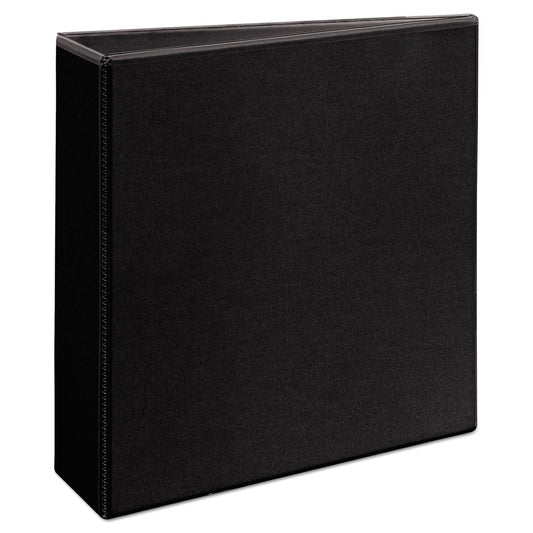 Avery Durable View Binder with DuraHinge and EZD Rings, 3 Rings, 3" Capacity, 11 x 8.5, Black, (9700)