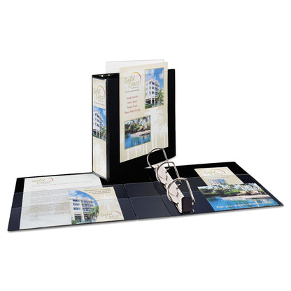 Avery Heavy-Duty Non Stick View Binder with DuraHinge and Slant Rings, 3 Rings, 3" Capacity, 11 x 8.5, Black, (5600)