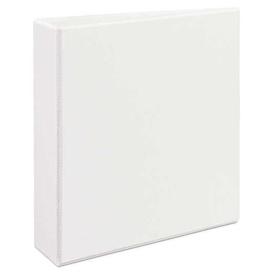 Avery Durable View Binder with DuraHinge and EZD Rings, 3 Rings, 2" Capacity, 11 x 8.5, White, (9501)