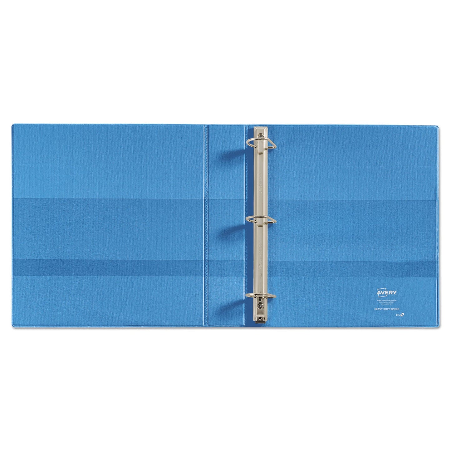 Avery Heavy-Duty Non Stick View Binder with DuraHinge and Slant Rings, 3 Rings, 1.5" Capacity, 11 x 8.5, Light Blue, (5401)