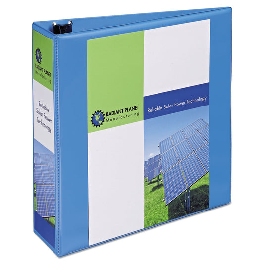 Avery Heavy-Duty Non Stick View Binder with DuraHinge and Slant Rings, 3 Rings, 3" Capacity, 11 x 8.5, Light Blue, (5601)