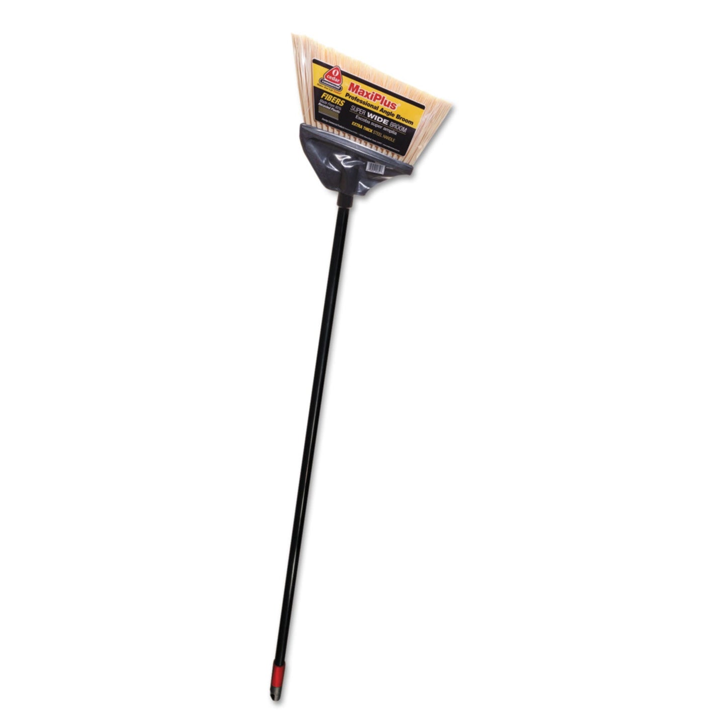 O-Cedar MaxiPlus Professional Angle Broom, 51" Handle, Black