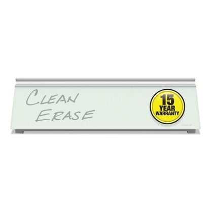 Quartet Glass Dry Erase Desktop Computer Pad, 18 x 6, White