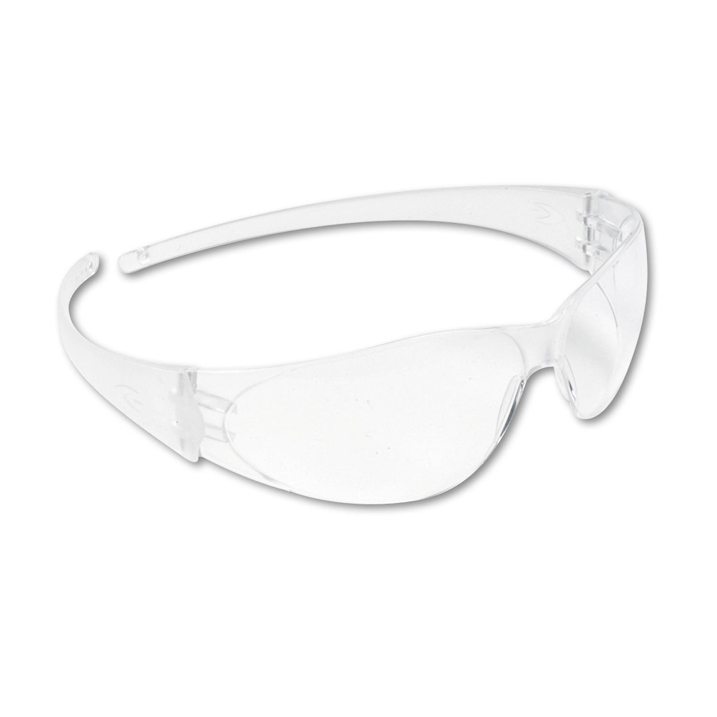MCR Checkmate Wraparound Safety Glasses, CLR Polycarbonate Frame, Coated Clear Lens