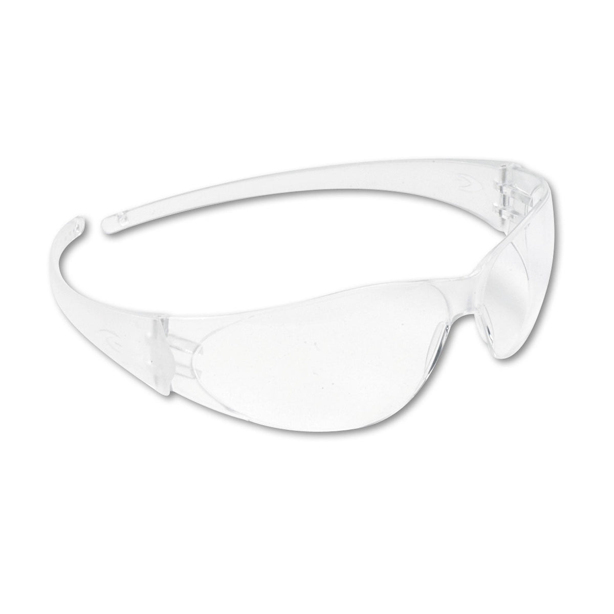 MCR Checkmate Wraparound Safety Glasses, CLR Polycarbonate Frame, Coated Clear Lens, 12/Box