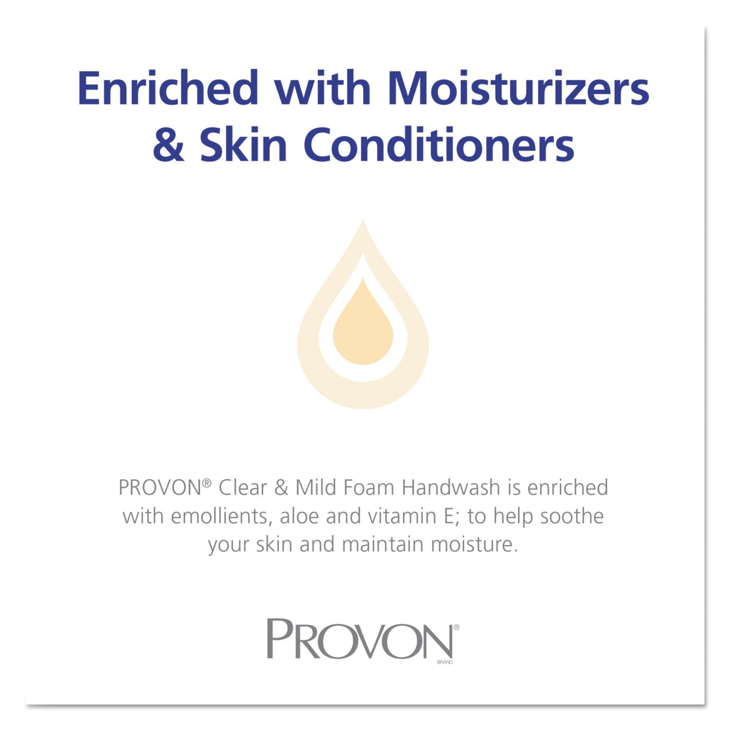 PROVON Clear and Mild Foam Hand Wash, Unscented, 700 mL Refill, 3/Carton