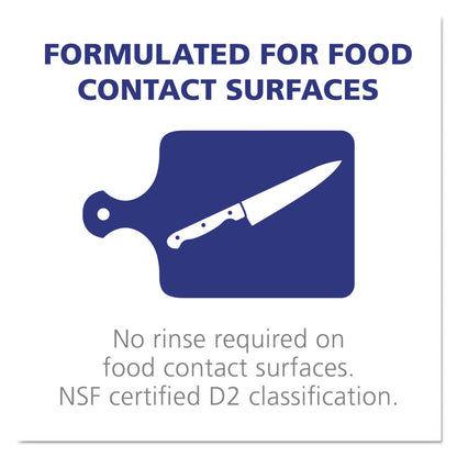 PURELL Foodservice Surface Sanitizer, Fragrance Free, 1 gal Bottle, 4/Carton