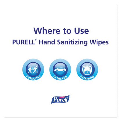PURELL Sanitizing Hand Wipes, Individually Wrapped, 5 x 7, 100/Box