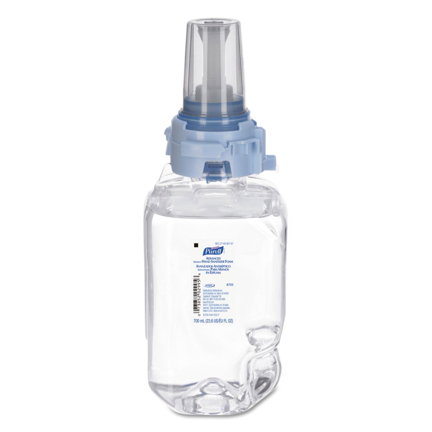 PURELL Advanced Hand Sanitizer Foam, For ADX-7 Dispensers, 700 mL Refill, Fragrance-Free
