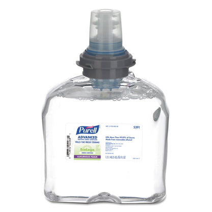 PURELL Green Certified TFX Refill Advanced Foam Hand Sanitizer, 1,200 mL, Fragrance-Free, 2/Carton