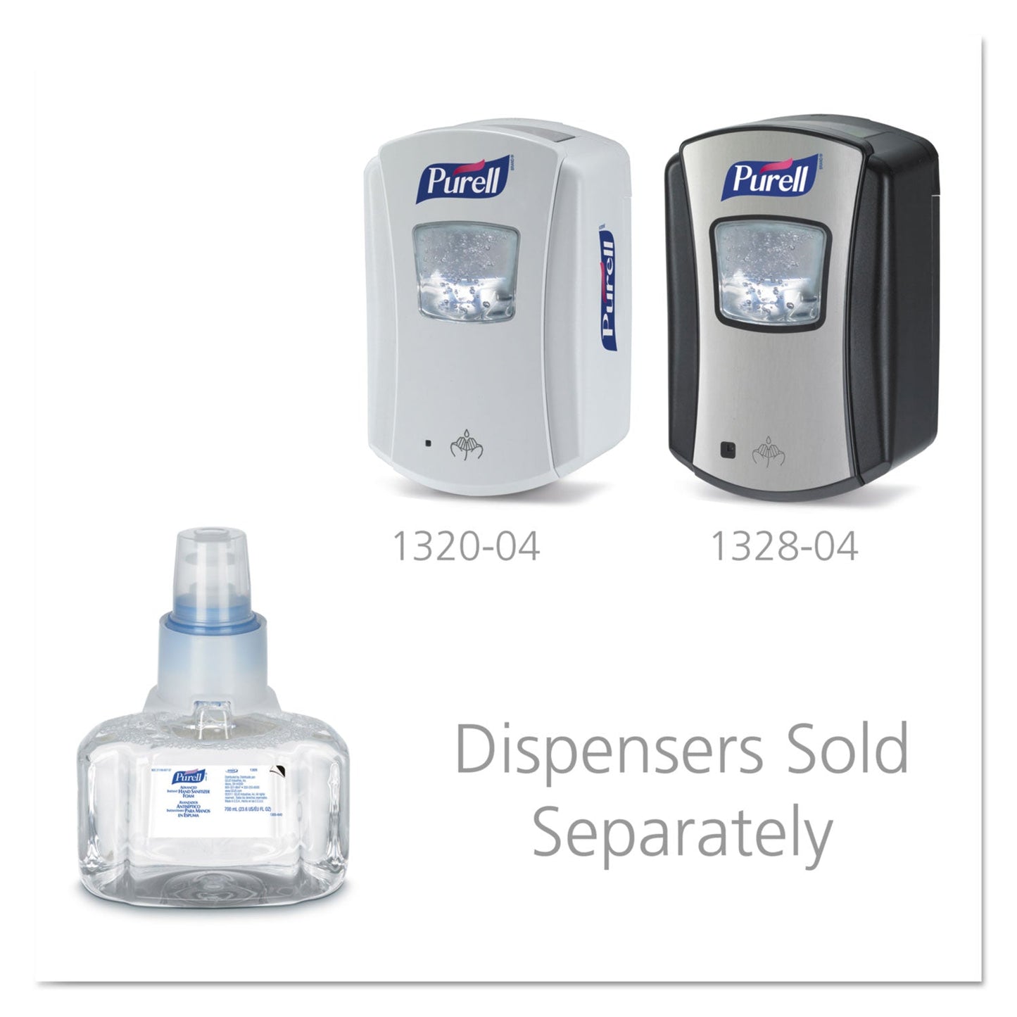 PURELL Advanced Hand Sanitizer Foam, For LTX-7 Dispensers, 700 mL Refill, Fragrance-Free
