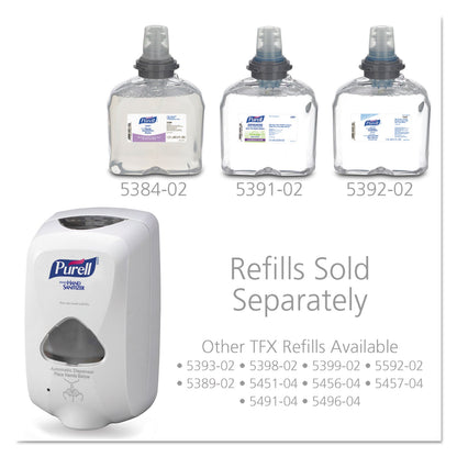 PURELL TFX Touch Free Dispenser, 1,200 mL, 6.5 x 4.5 x 10.58, Dove Gray