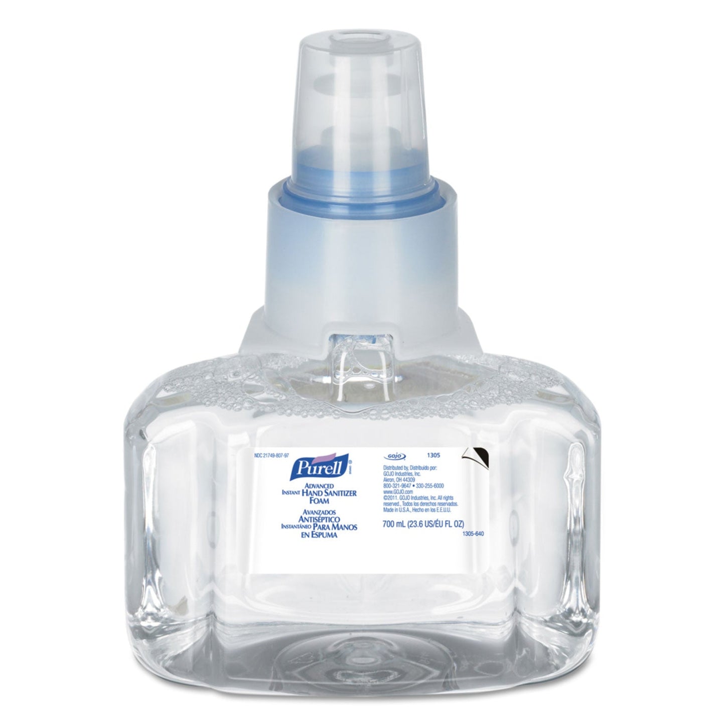 PURELL Advanced Hand Sanitizer Foam, For LTX-7 Dispensers, 700 mL Refill, Fragrance-Free, 3/Carton