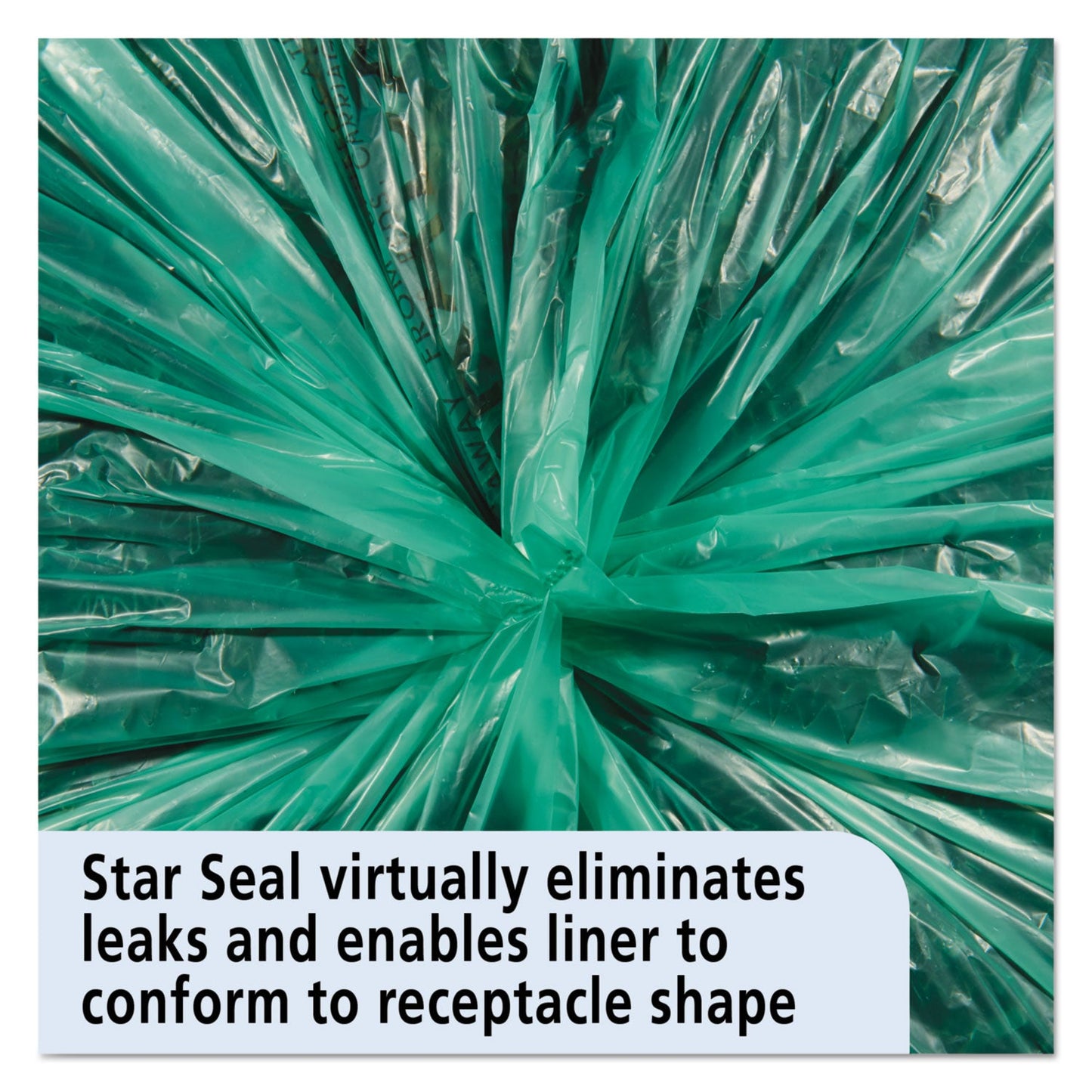 Stout Controlled Life-Cycle Plastic Trash Bags, 33 gal, 1.1 mil, 33" x 40", Green, 40/Box