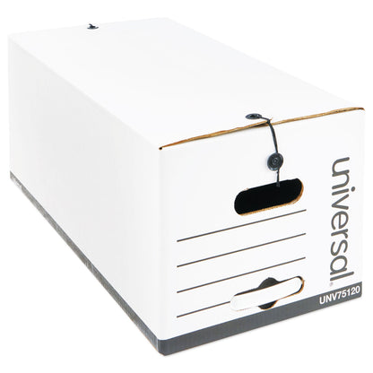 Universal Economical Easy Assembly Storage Files, Letter Files, White, 12/Carton