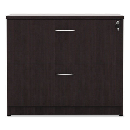 Alera Valencia Series Lateral File, 2 Legal/Letter-Size File Drawers, Espresso, 34" x 22.75" x 29.5"