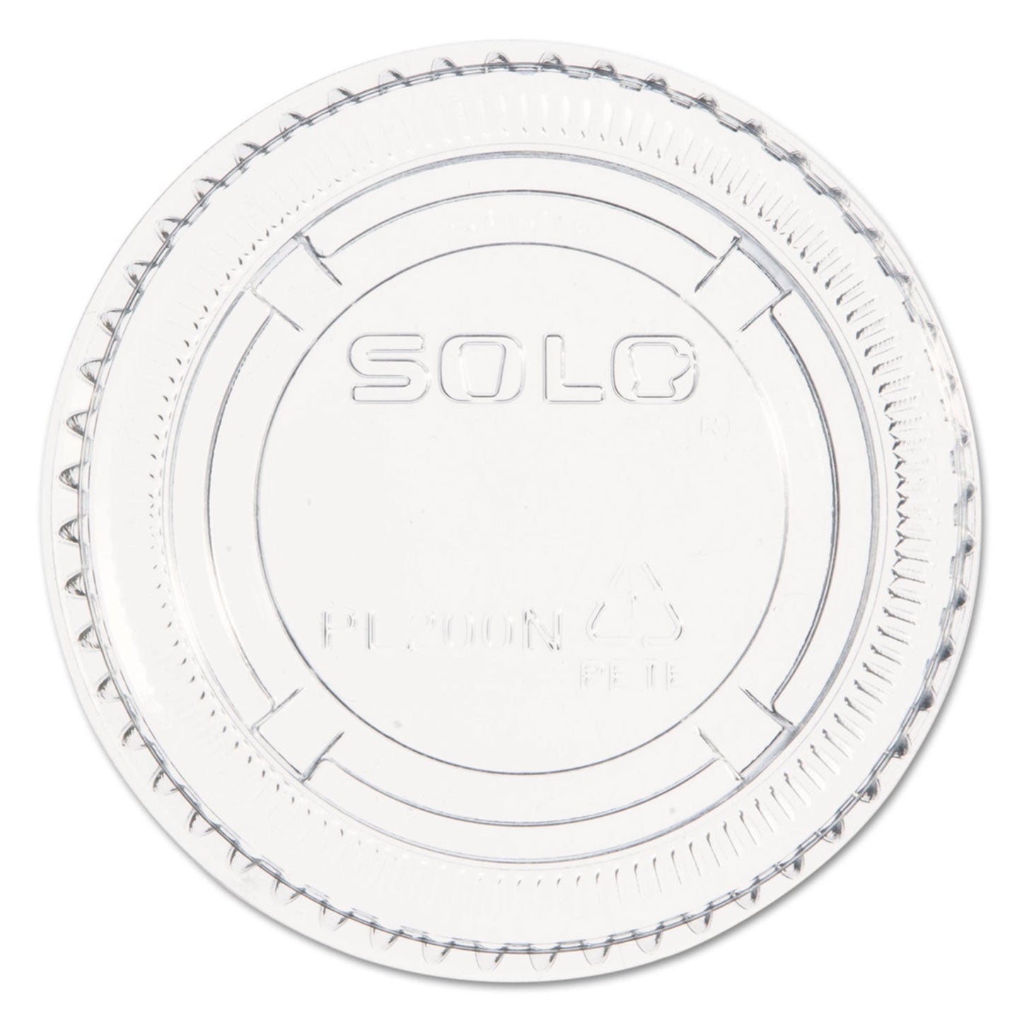 Dart Portion/Souffle Cup Lids, PET, Fits 1.5 oz to 2.5 oz Cups, Clear, 2,500/Carton