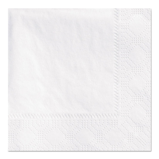 Hoffmaster Beverage Napkins, 2-Ply 9 1/2 x 9 1/2, White, Embossed, 1000/Carton