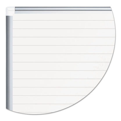 MasterVision Ruled Planning Board, 72 x 48, White/Silver