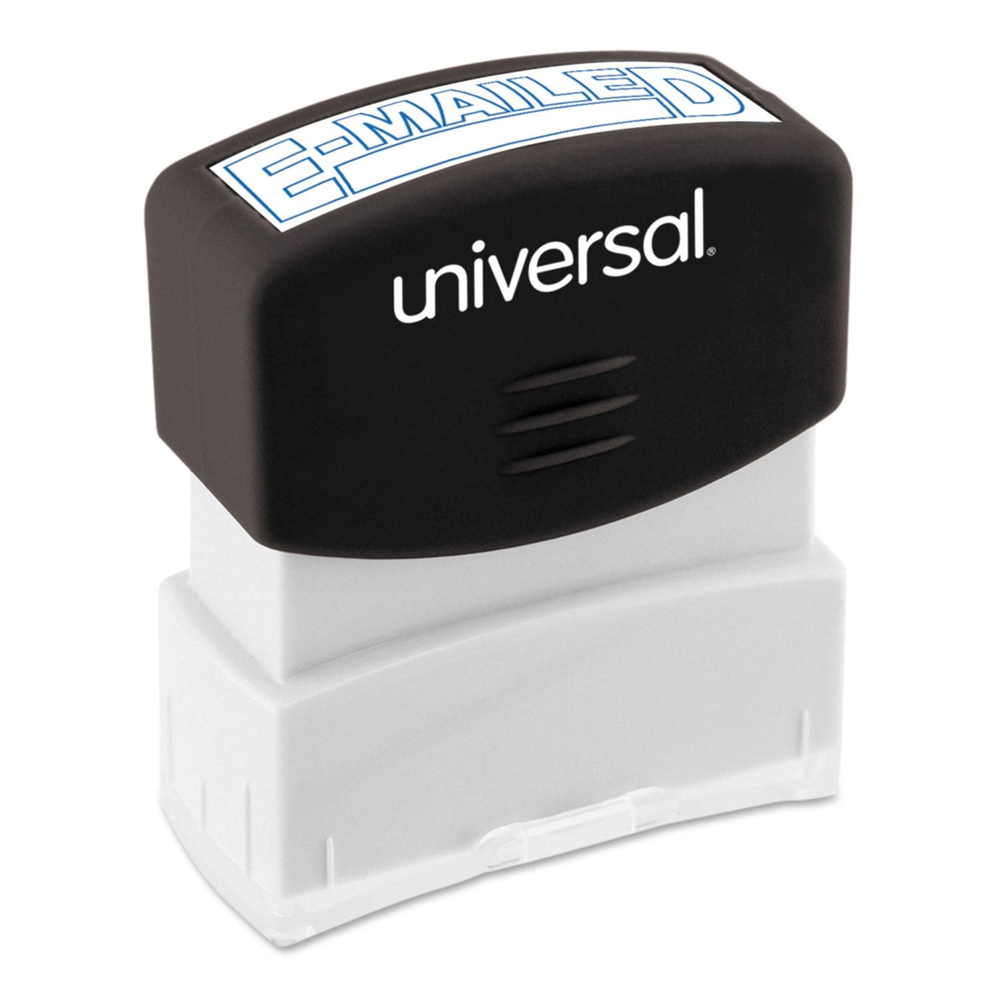 Universal Message Stamp, E-MAILED, Pre-Inked One-Color, Blue