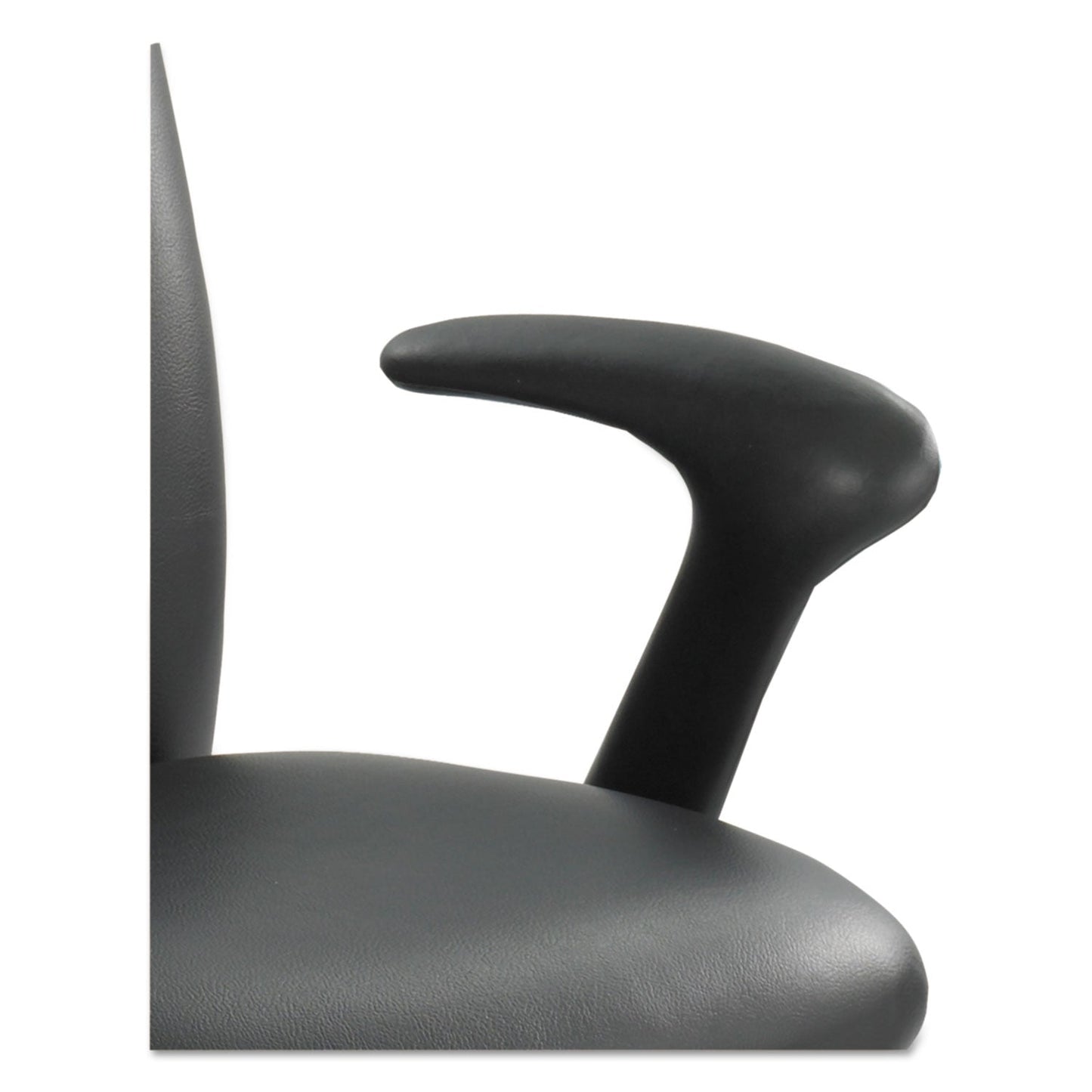 Safco Optional Fixed "L" Arms for Safco Uber Big and Tall Chairs, Black, 2/Set