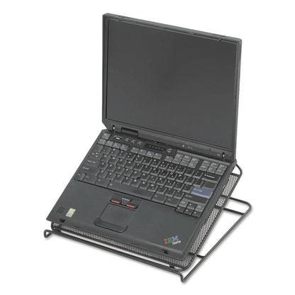 Safco Onyx Mesh Laptop Stand, 12.25" x 12.25" x 2", Black