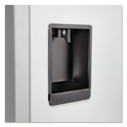 Safco Double-Tier Locker, 12w x 18d x 78h, Two-Tone Gray