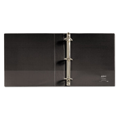 Avery Durable View Binder with DuraHinge and Slant Rings, 3 Rings, 1.5" Capacity, 11 x 8.5, Black