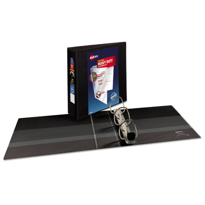 Avery Heavy-Duty View Binder with DuraHinge and Locking One Touch EZD Rings, 3 Rings, 3" Capacity, 11 x 8.5, Black