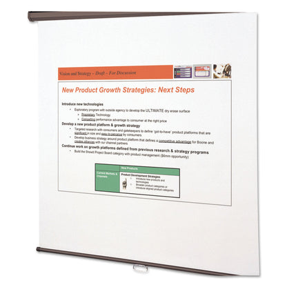 Quartet Wall or Ceiling Projection Screen, 96 x 96, White Matte Finish