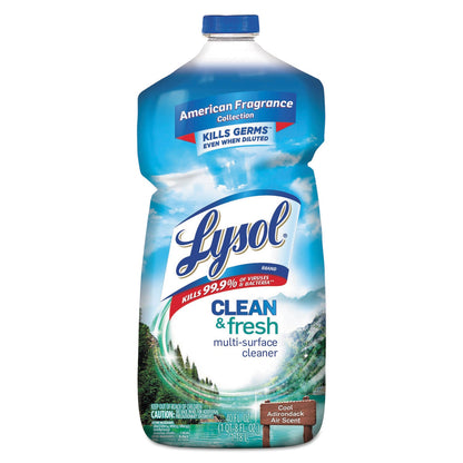 LYSOL Clean and Fresh Multi-Surface Cleaner, Cool Adirondack Air, 40 oz Bottle